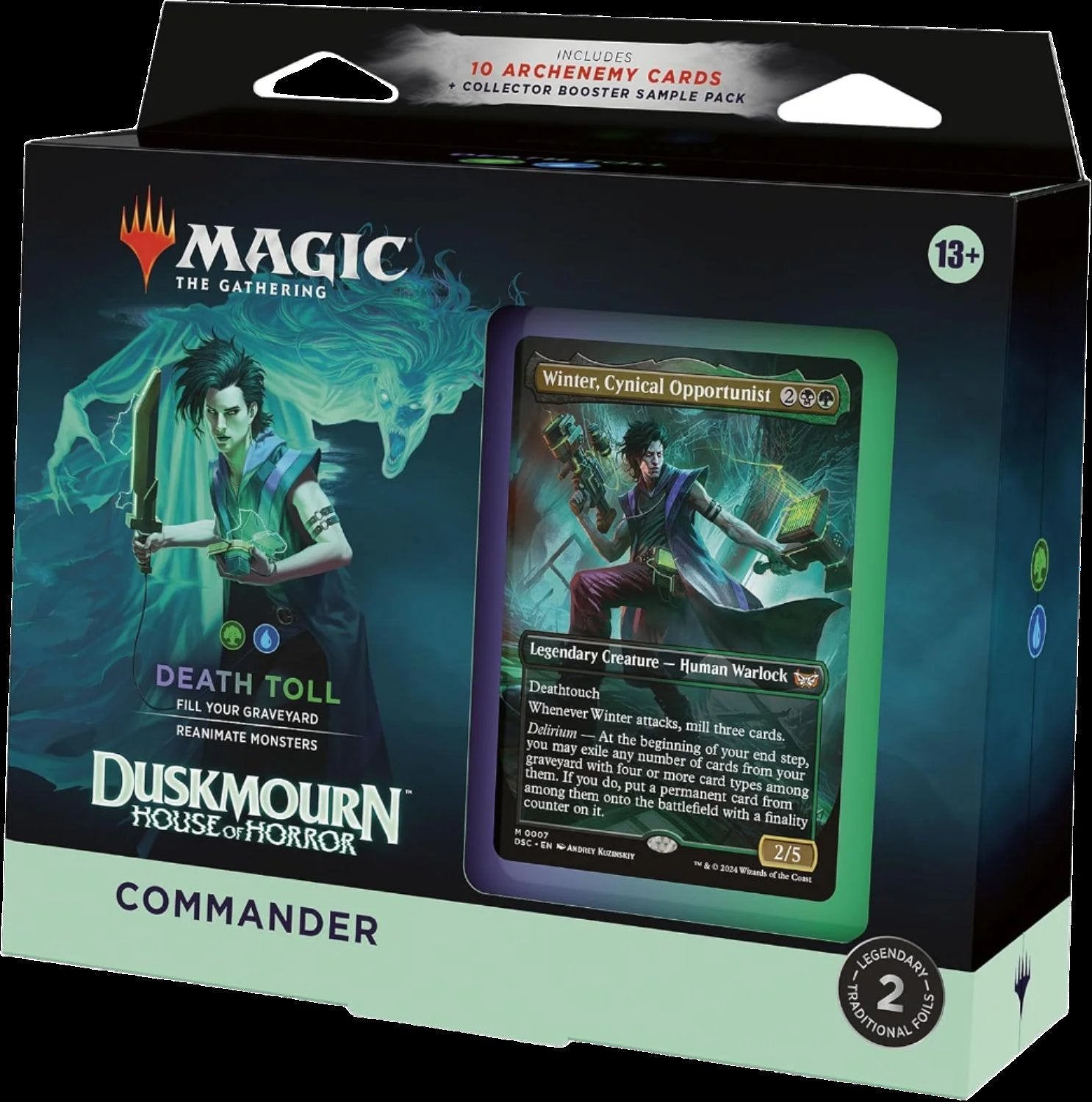 Duskmourn: House of Horror - Commander Deck - Death Toll Crusty Games Duskmourn: House of Horror - Commander Deck - Death Toll Crusty Games