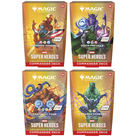 Collector's Edition - Commander Deck - Marvel Super Heroes - Magic The Gathering