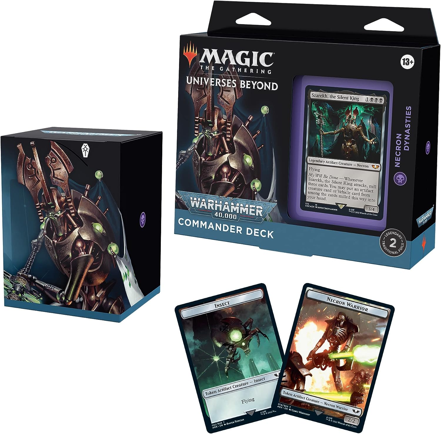 Universes Beyond: Warhammer 40,000 Commander Deck  Necron Dynasties -   Crusty Games
