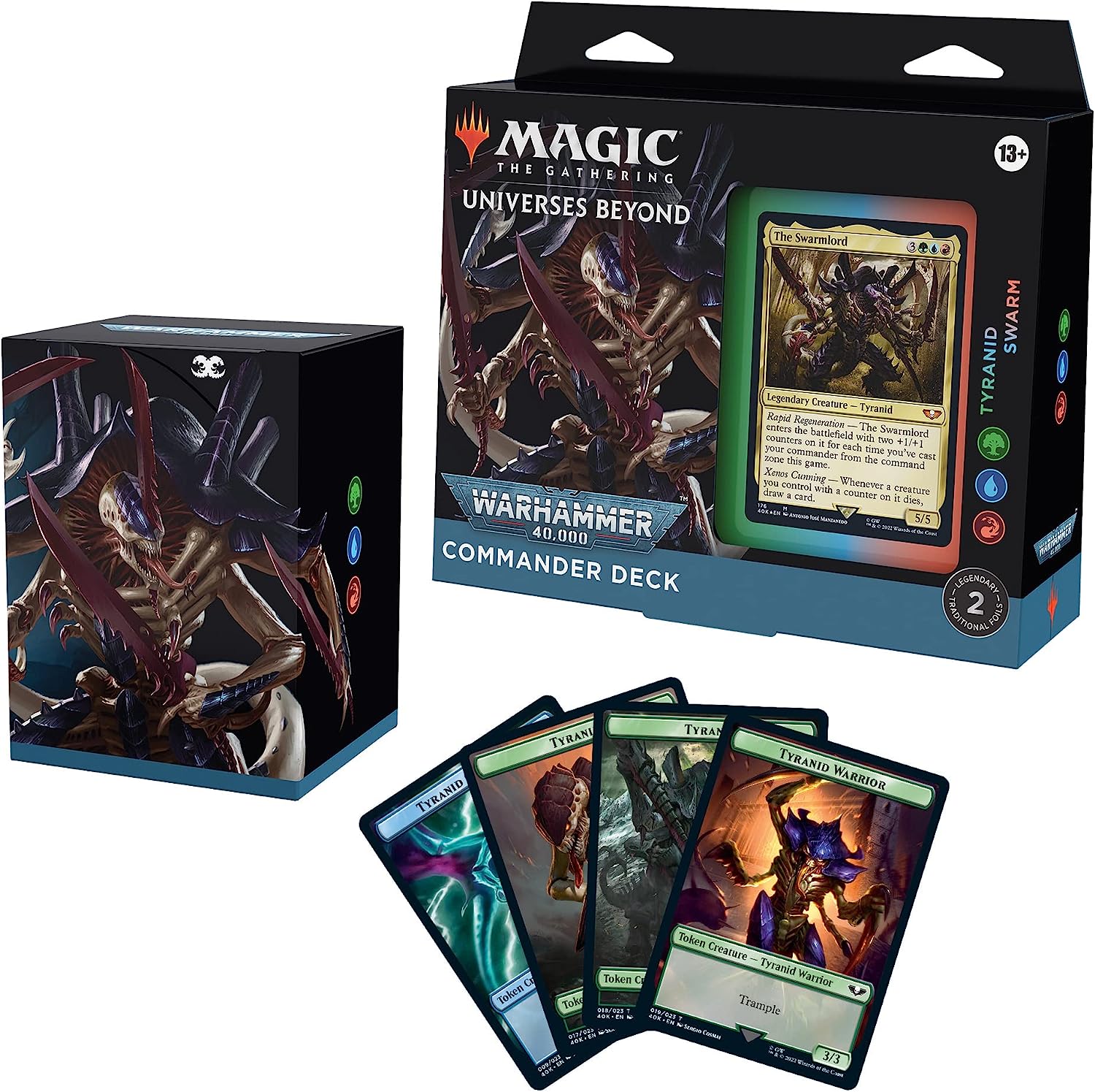 mtg universes beyond 40k card list Universes Beyond: Warhammer 40,000 Commander Deck – Tyranid Swarm