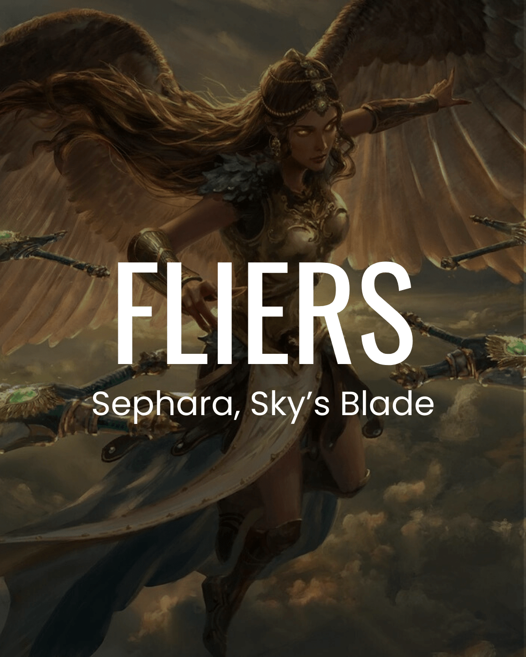 Angels/Fliers - Sephara, Sky's Blade - Commander Deck – Crusty Games Angels/Fliers - Sephara, Sky's Blade - Commander Deck – Crusty Games