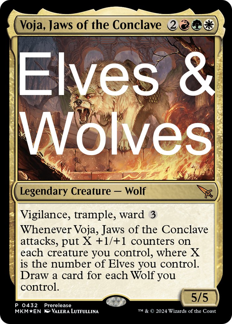 Elves & Wolves - Voja Jaws of the Conclave - Commander Deck - Crusty Games