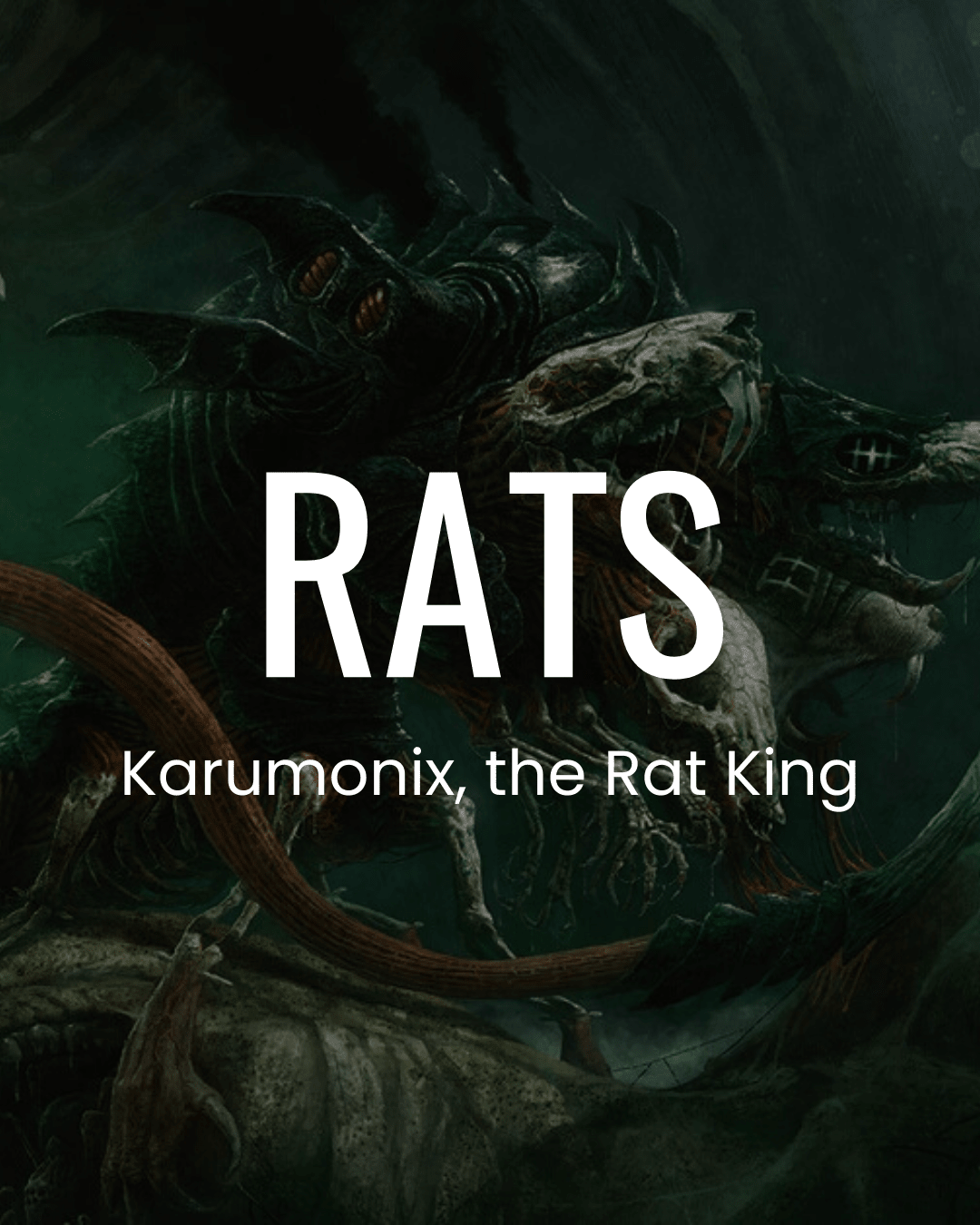 Rats Commander Deck - Karumonix, the Rat King - EDH