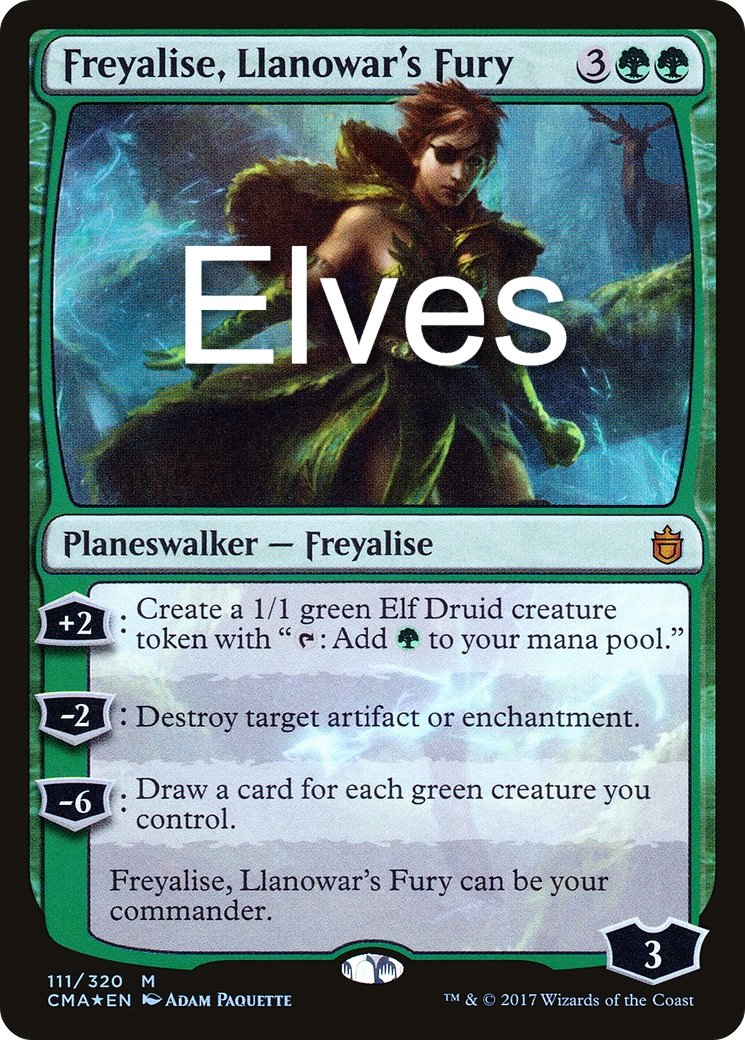 Elves - Freyalise, Llanowar's Fury - Commander Deck