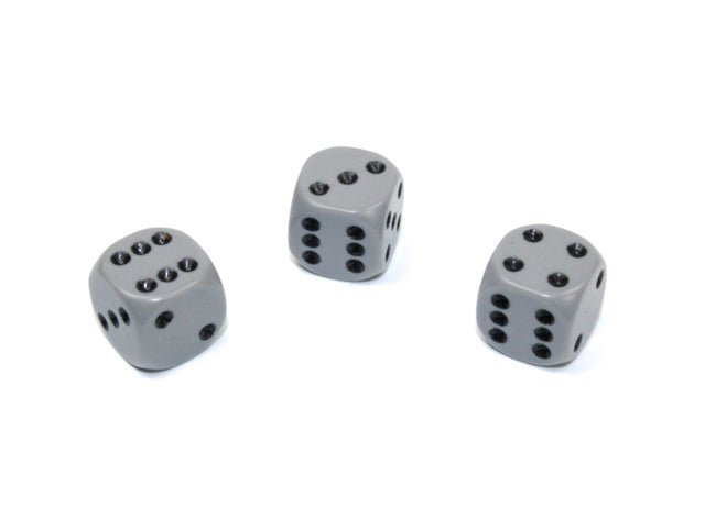 Set of Three Dice - D6 - 12mm - Crusty Games
