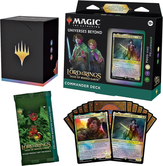 Frodo, Adventurous Hobbit - Food and Fellowship - The Lord of the Rings - Tales of Middle Earth - Commander Deck - Magic The Gathering