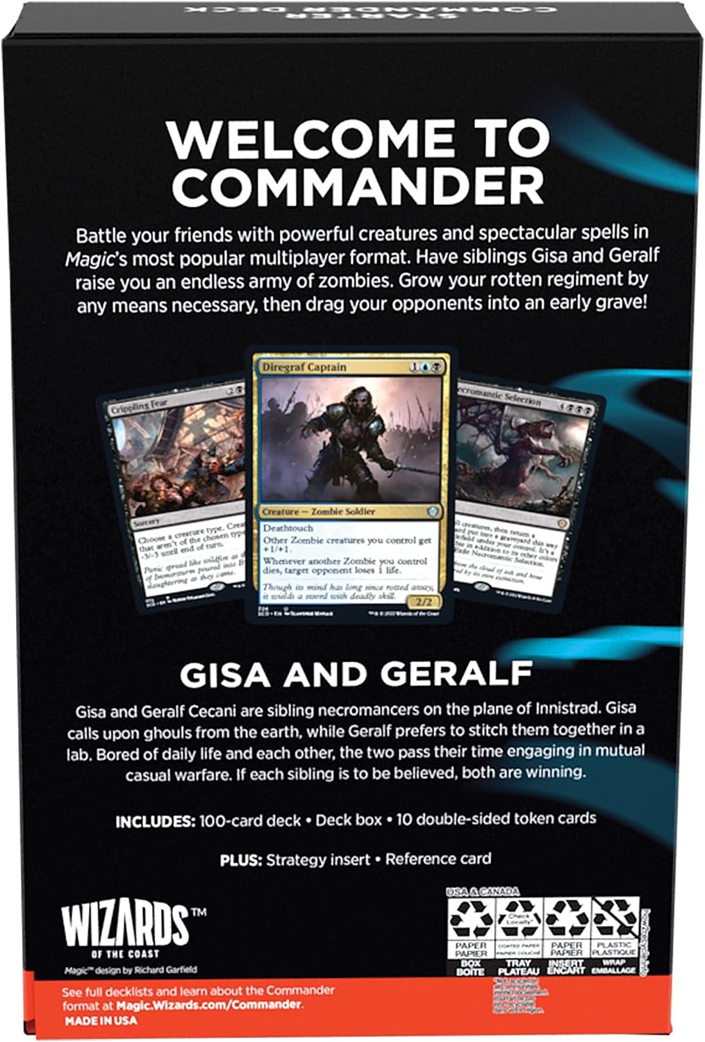Magic: The Gathering Starter Commander Deck - Gisa and Geralf – Grave Danger