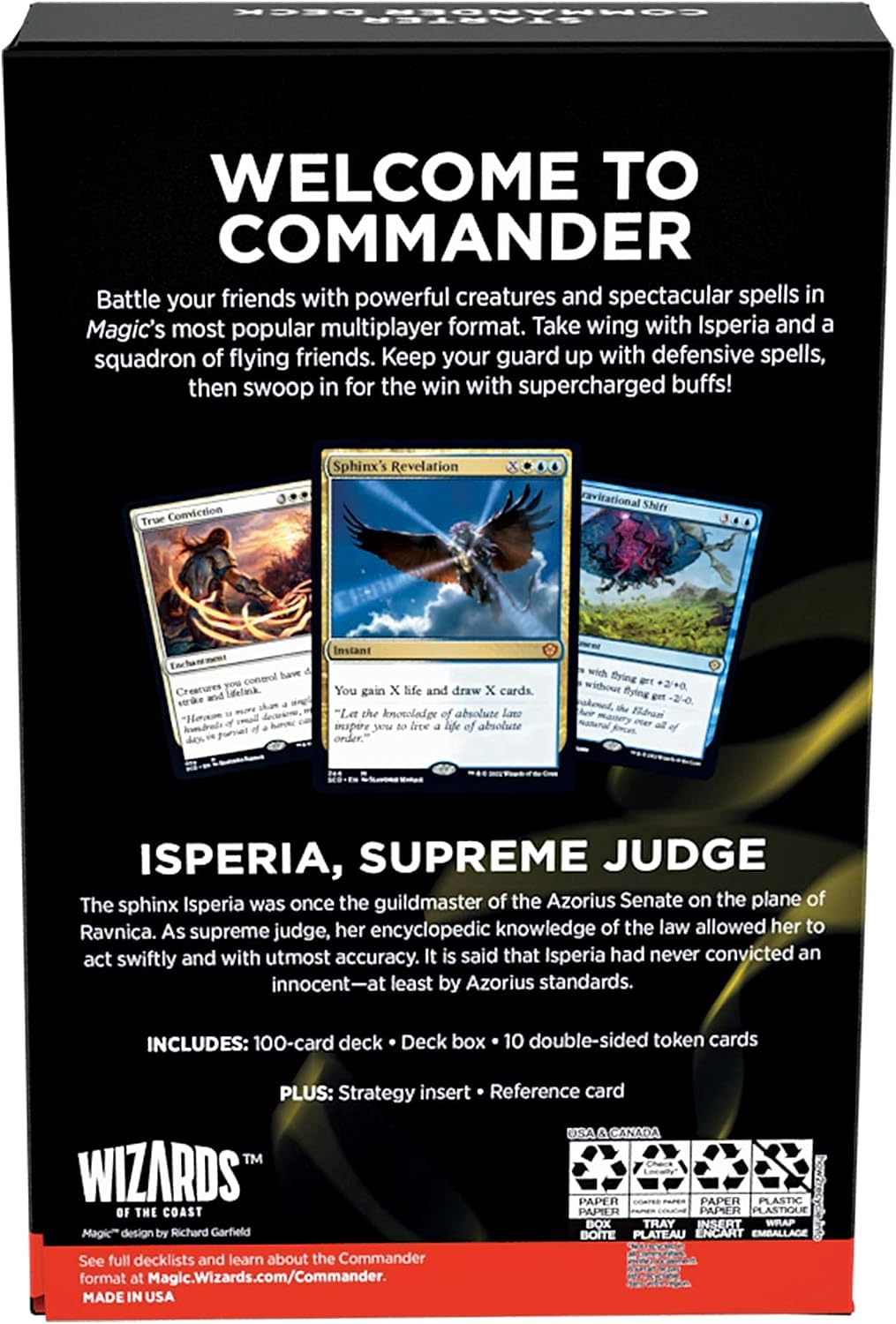 Magic: The Gathering Starter Commander Deck - Isperia, Supreme Judge – First Flight