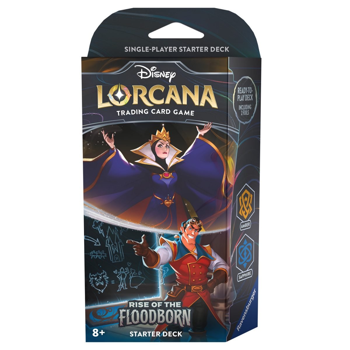 Disney Lorcana- Rise of the Floodborn - Amber and Sapphire Starter Deck