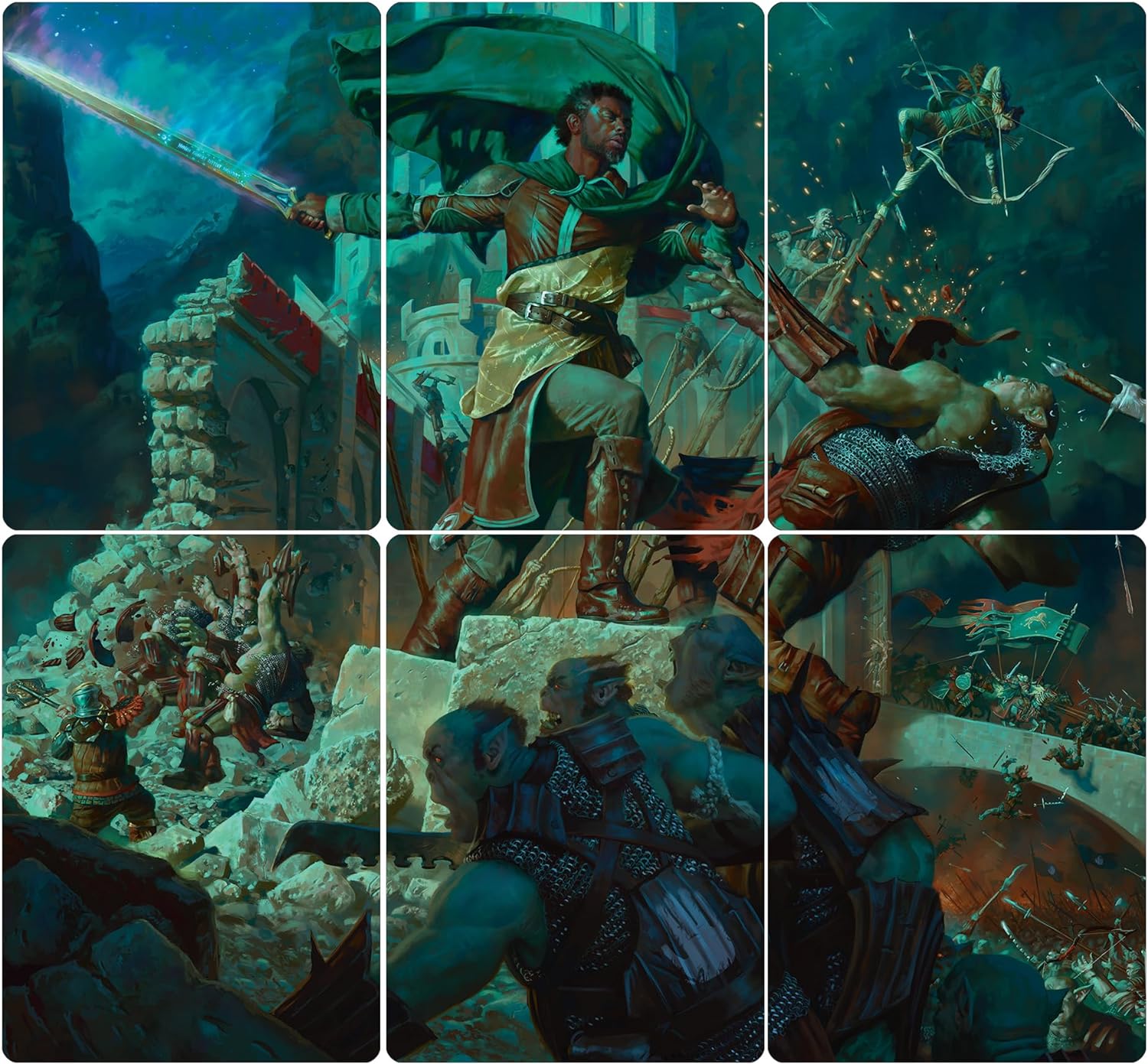 Lord of the Rings - Aragorn at Helm's Deep - Scene Box Crusty Games Lord of the Rings - Aragorn at Helm's Deep - Scene Box Crusty Games