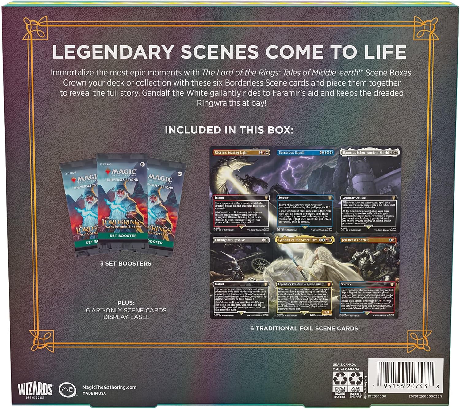 mtg lord of the rings scene box card list The Lord of the Rings: Scene Boxes