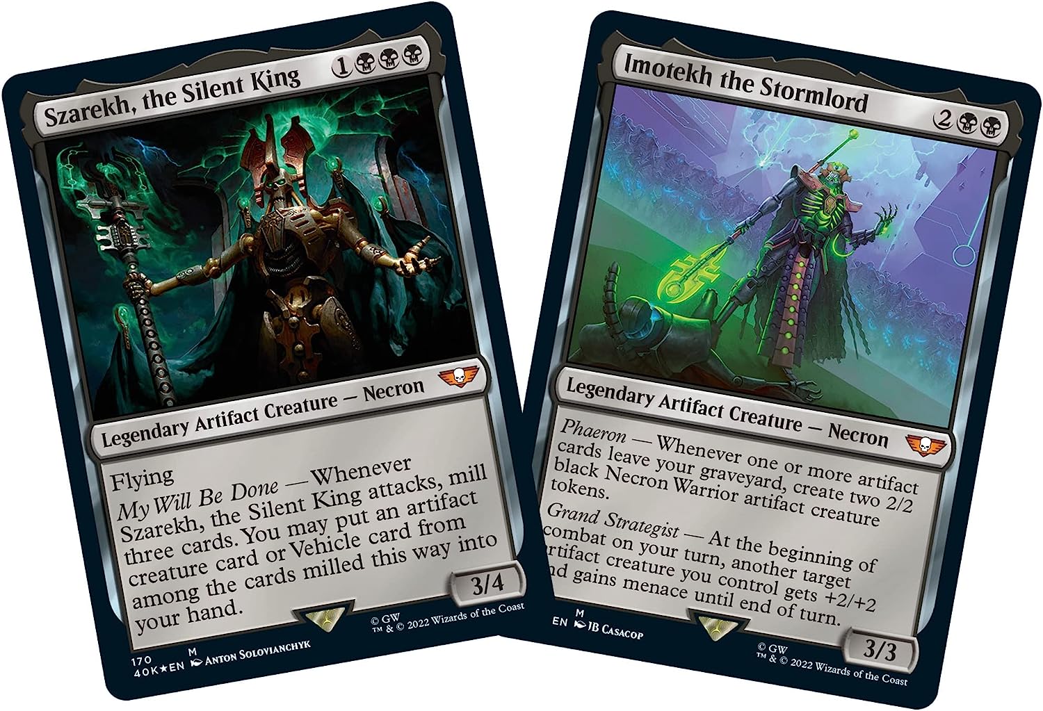 Universes Beyond: Warhammer 40,000 Commander Deck Necron Dynasties - Magic The Gathering Universes Beyond: Warhammer 40,000 Commander Deck Necron Dynasties - Magic The Gathering