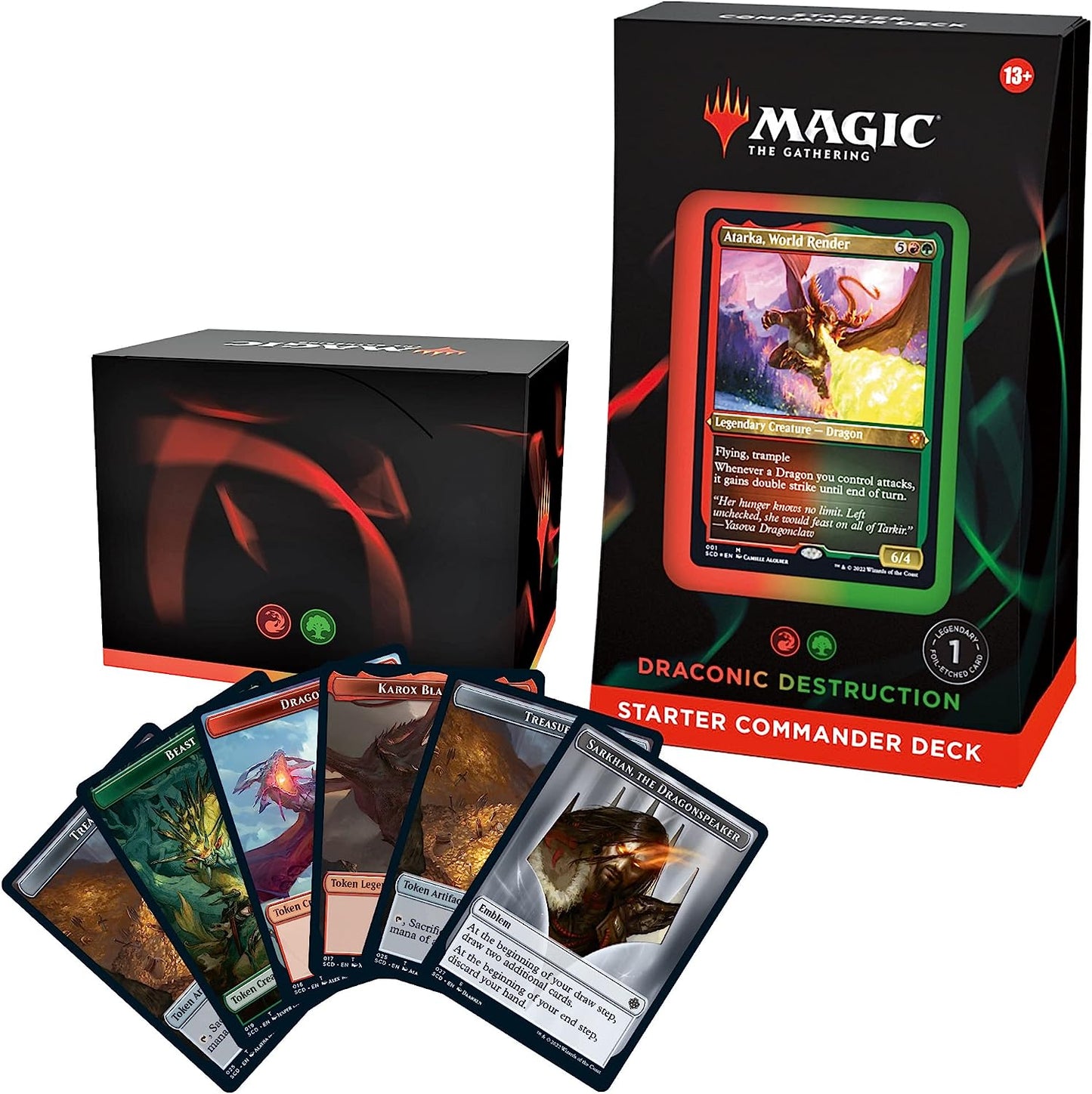 Atarka, World Render - Draconic Destruction - Starter Commander Deck - Crusty Games Atarka, World Render - Draconic Destruction - Starter Commander Deck - Crusty Games