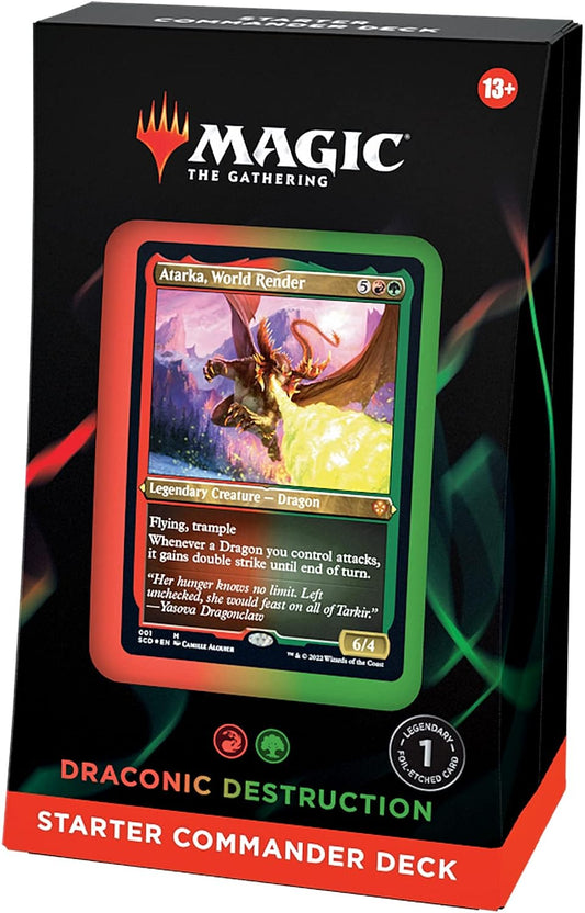 Atarka, World Render - Draconic Destruction - Starter Commander Deck - Magic The Gathering