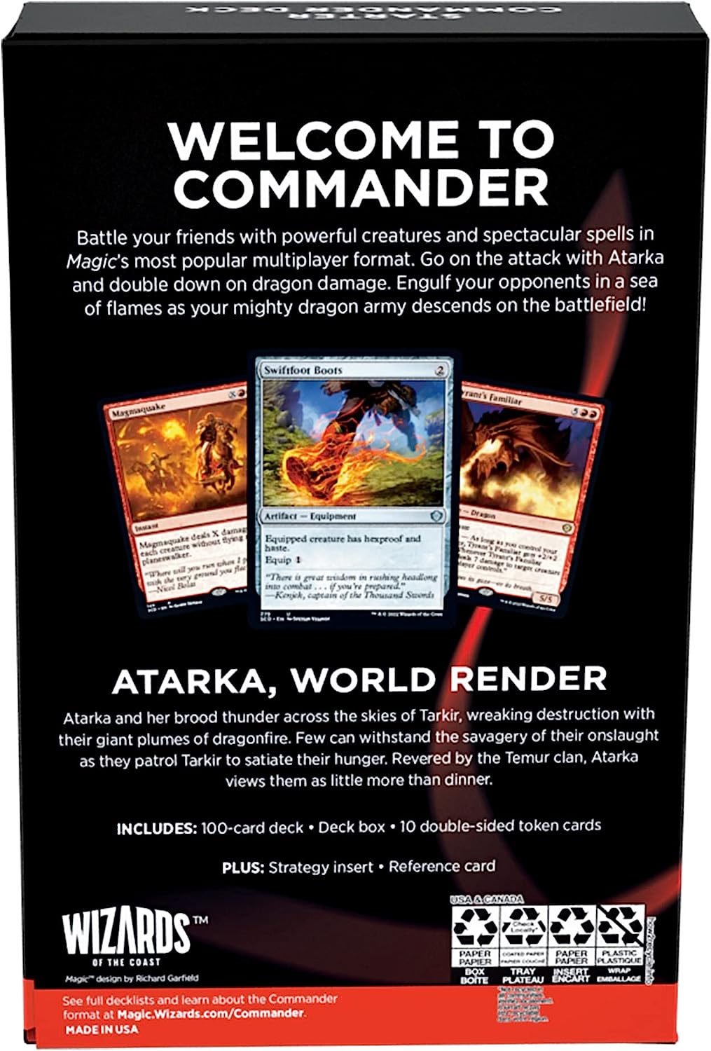 Magic: The Gathering Starter Commander Deck - Atarka, World Render – Draconic Destruction