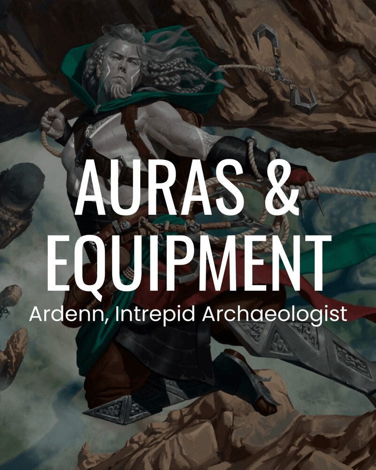 Auras - Ardenn, Intrepid Archaeologist // Kediss, Emberclaw Familiar ...