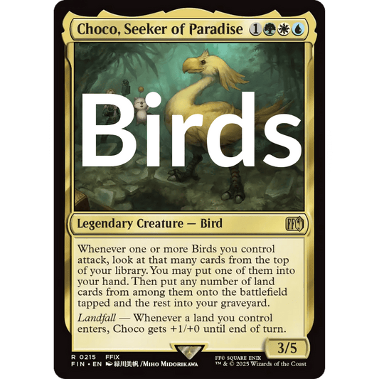 Birds - Choco Seeker of Paradise - Commander Deck - Crusty Games