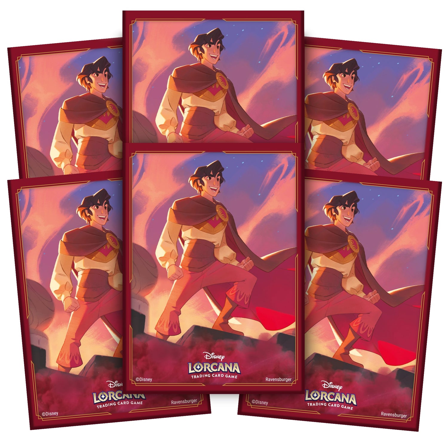 Card Sleeves - Aladdin - Shimmering Skies - Disney Lorcana - Crusty Games