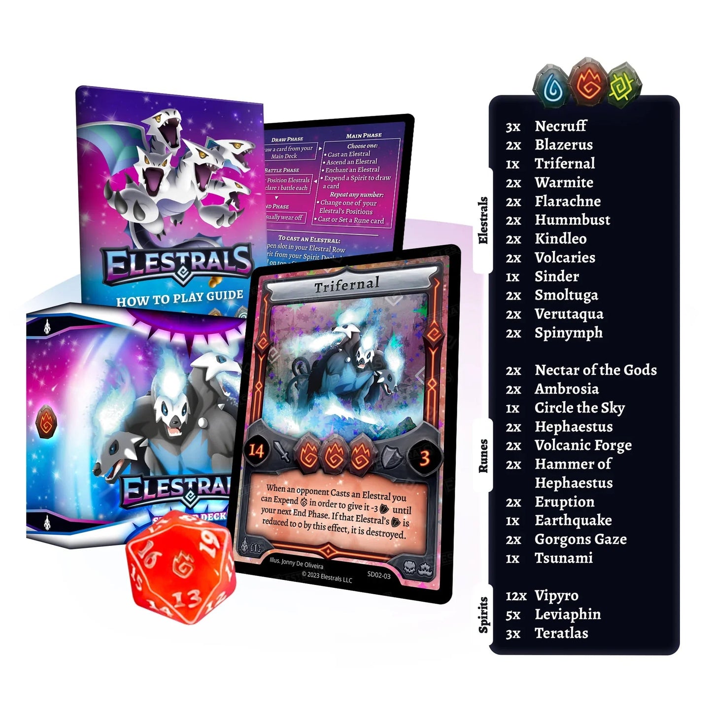 Elestrals - Trifernal Starter Deck - 1st Edition - Crusty Games