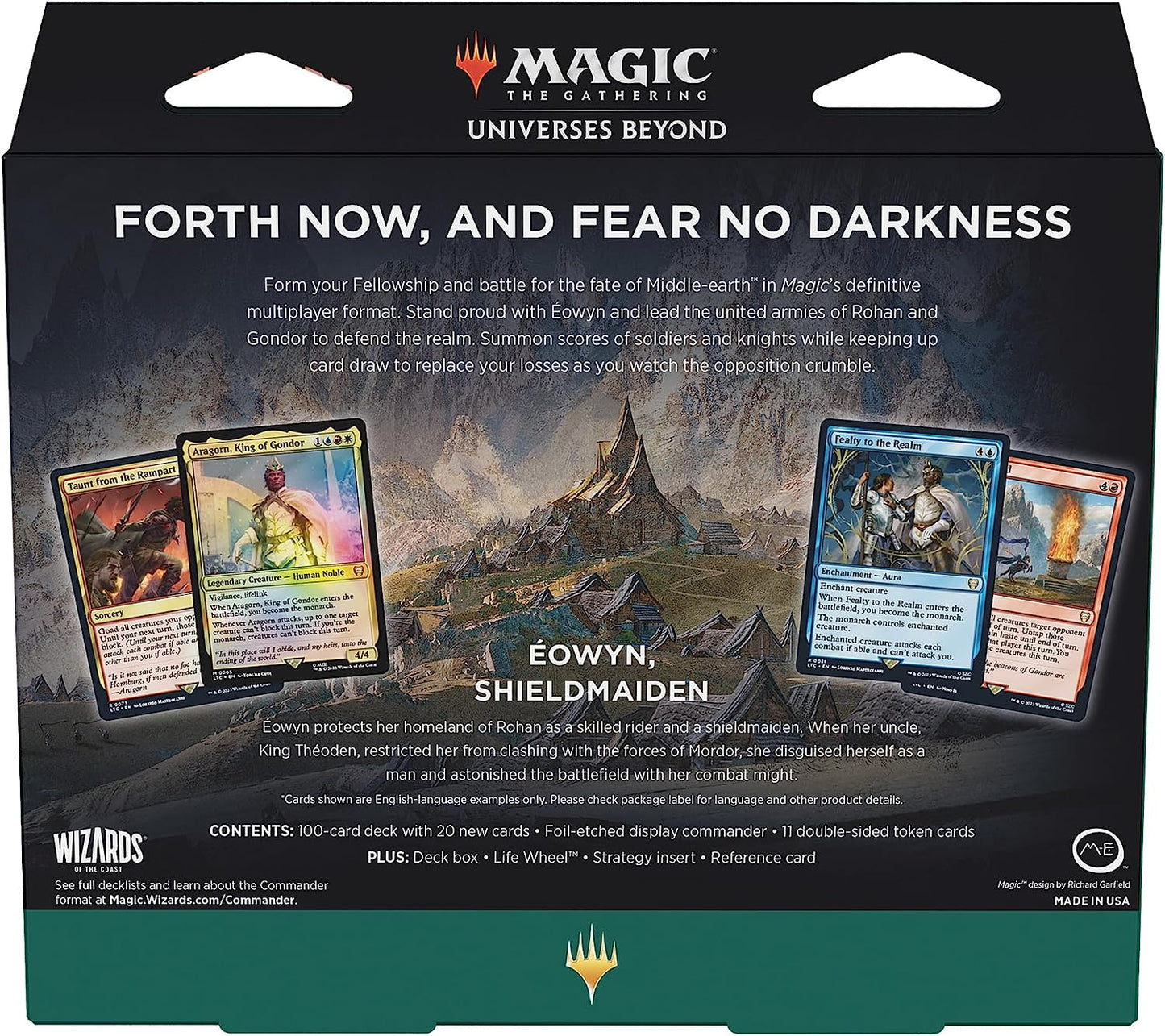 Magic The Gathering: The Lord of The Rings: Tales of Middle-earth Commander Deck Magic The Gathering: The Lord of The Rings: Tales of Middle-earth Commander Deck