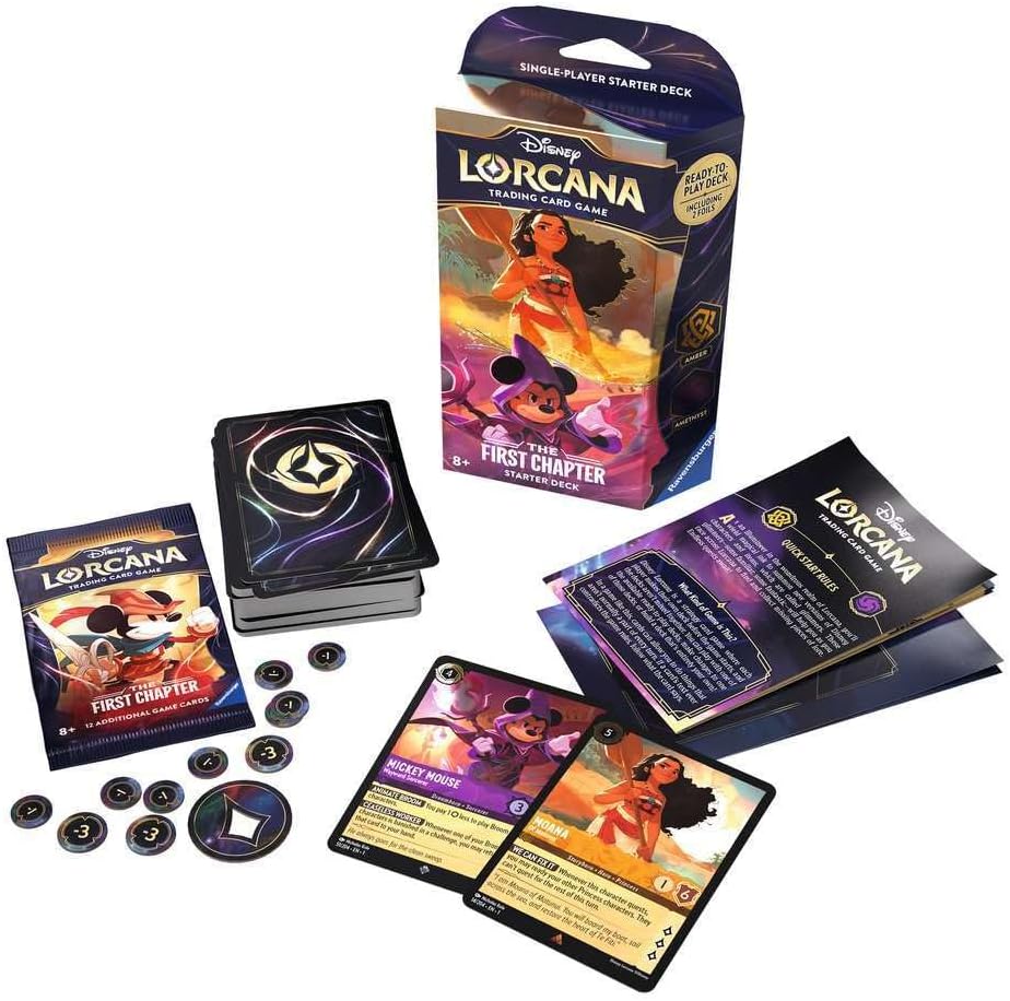Disney Lorcana- The First Chapter - Amber and Amethyst Starter Deck