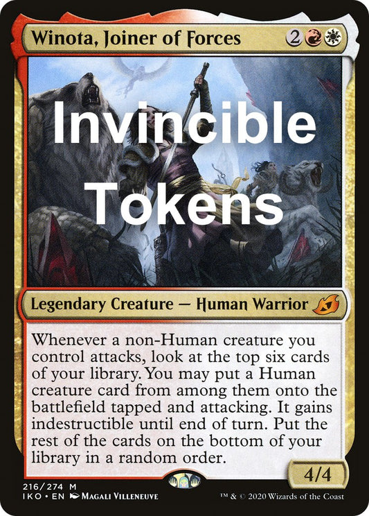 Invicible Tokens - Winota, Joiner of Forces - Commander Deck - Crusty Games