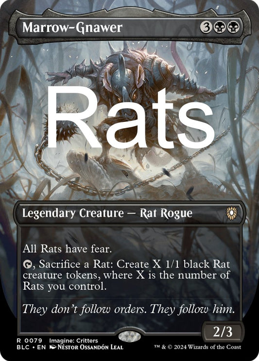 Rats - Marrow - Gnawer - Commander Deck - Bloomburrow Art - BLB - Crusty Games