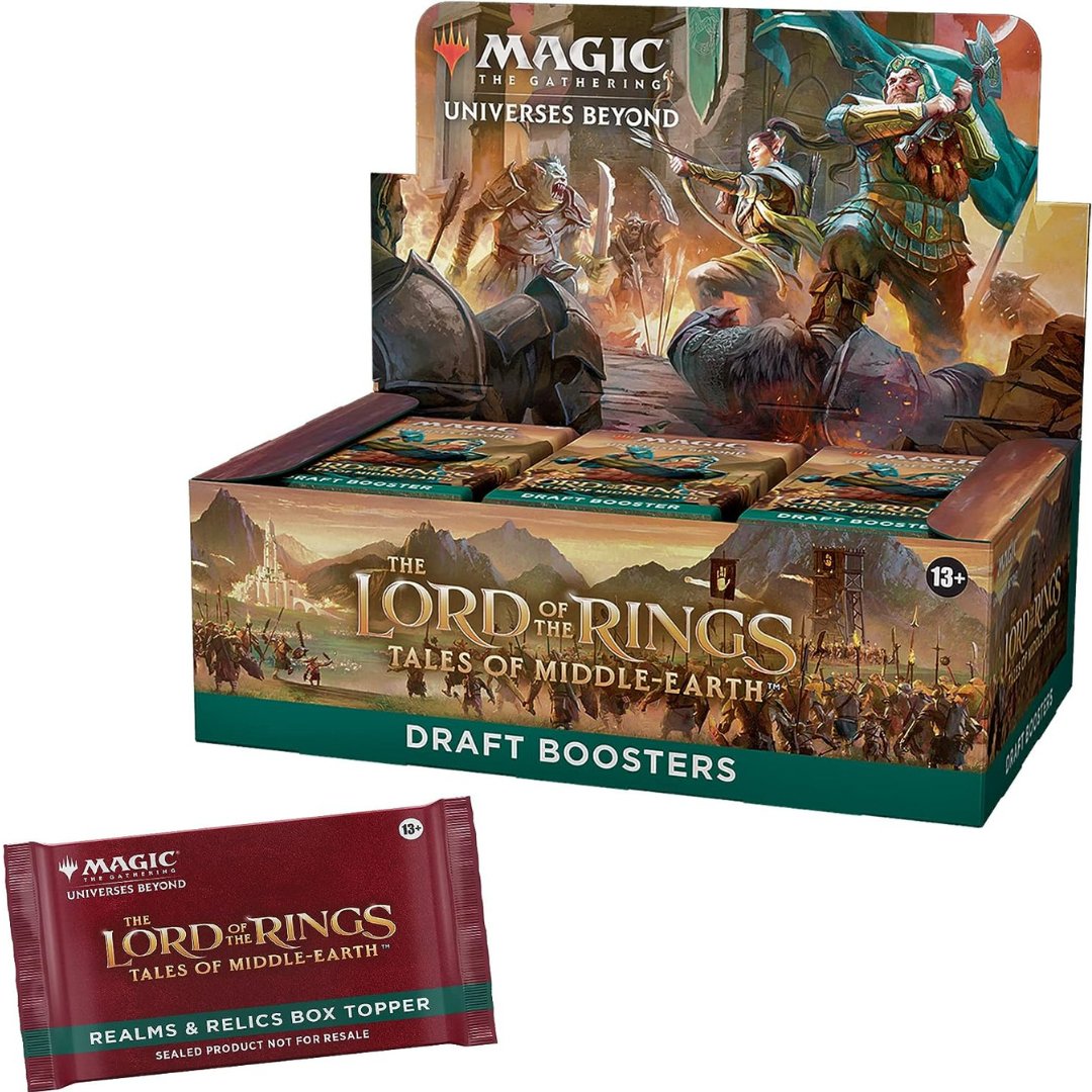 The Lord of The Rings: Tales of Middle - Earth Draft Booster Box - 36 Packs + 1 Box Topper Card - Crusty Games