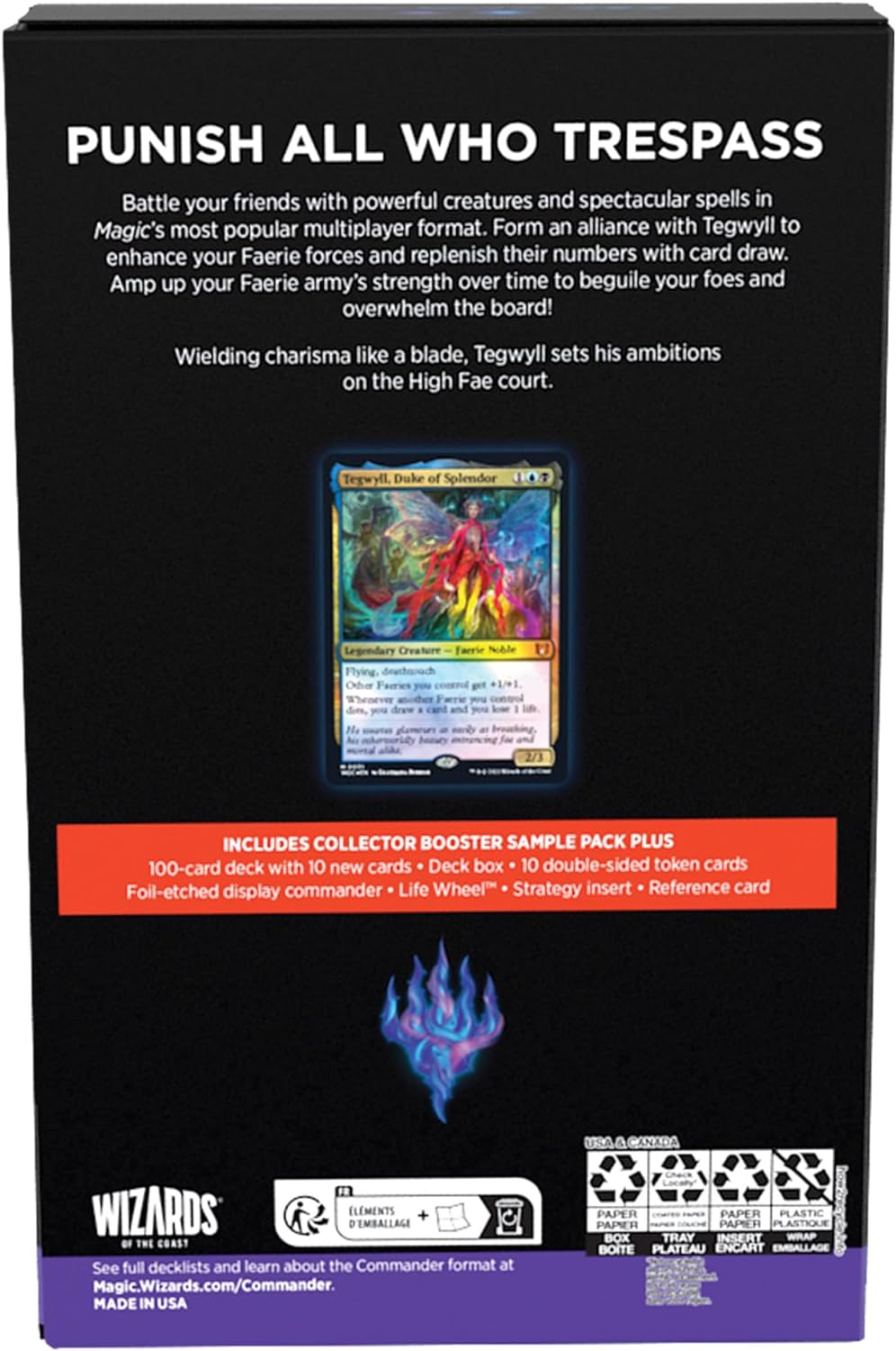 mtg fae dominion card list Wilds of Eldraine Commander Deck