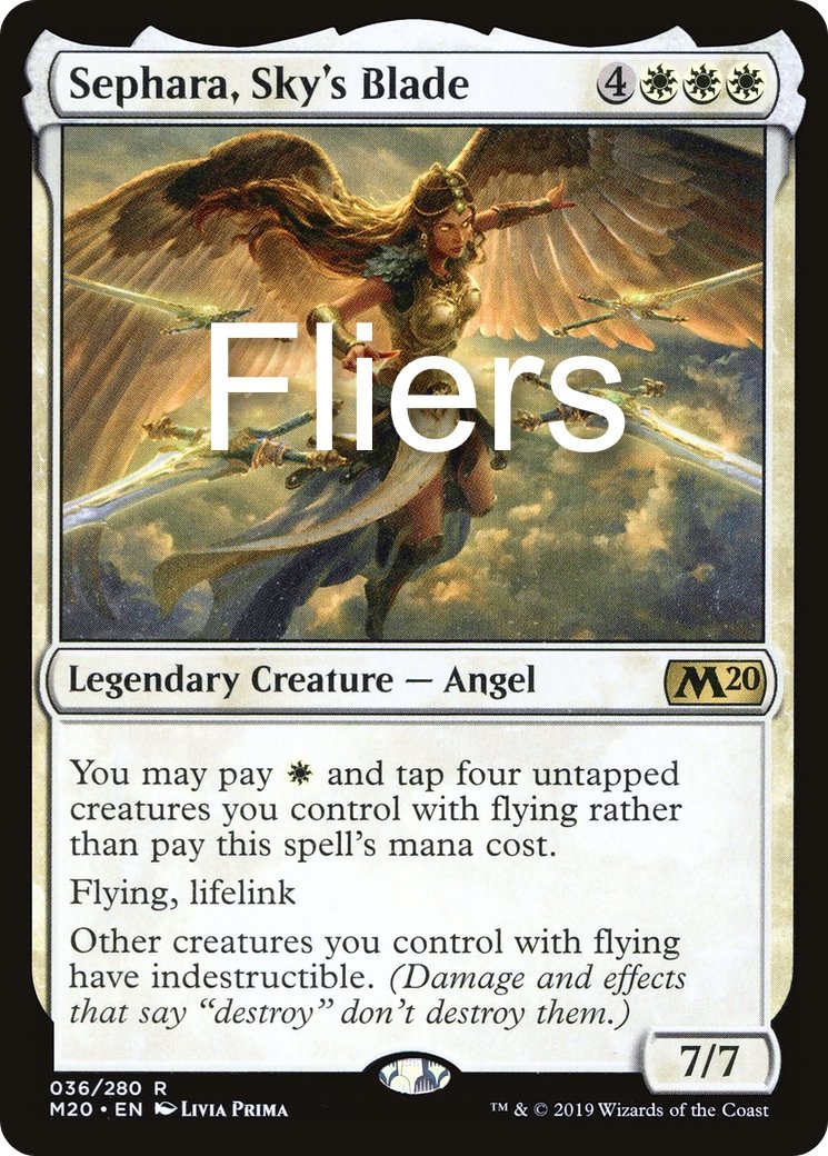 Angels/Fliers - Sephara, Sky's Blade - Commander Deck Angels/Fliers - Sephara, Sky's Blade - Commander Deck