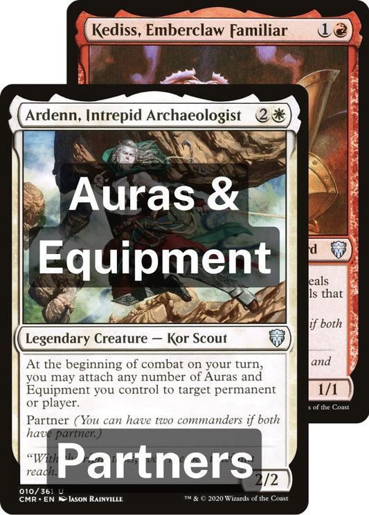 Auras - Ardenn, Intrepid Archaeologist // Kediss, Emberclaw Familiar - Commander Deck - Crusty Games