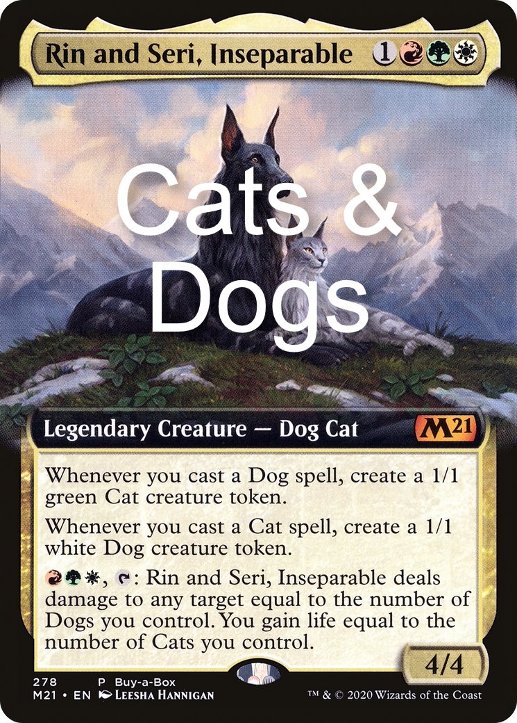 Cats & Dogs - Rin and Seri, Inseparable - Commander Deck Cats & Dogs - Rin and Seri, Inseparable - Commander Deck