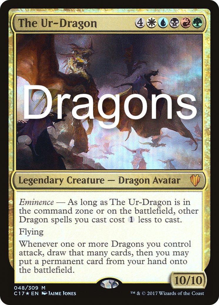 Dragons - The Ur-Dragon - Commander Deck - Classic C17 Art Version Dragons - The Ur-Dragon - Commander Deck - Classic C17 Art Version