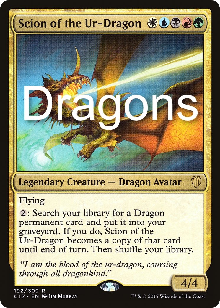 Dragons/Reanimator - Scion of the Ur-Dragon - Commander Deck Dragons/Reanimator - Scion of the Ur-Dragon - Commander Deck