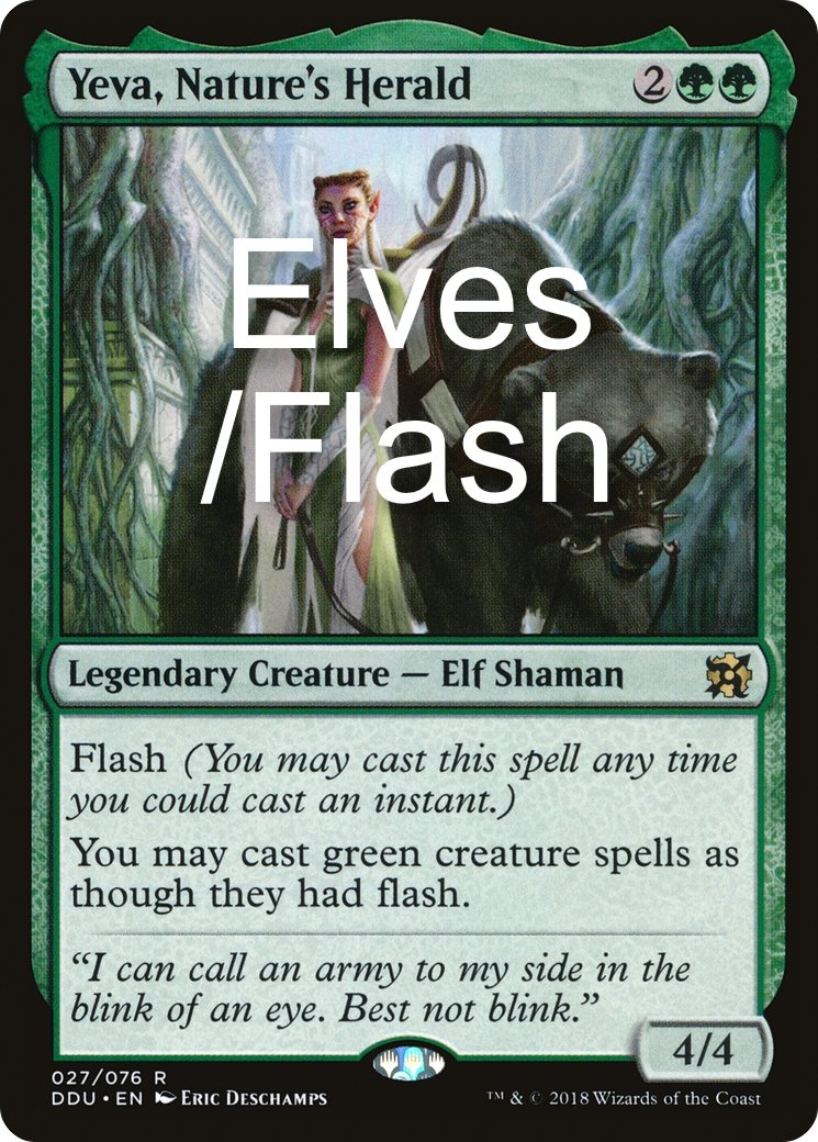 Elves - Yeva, Nature's Herald - Commander Deck Elves - Yeva, Nature's Herald - Commander Deck