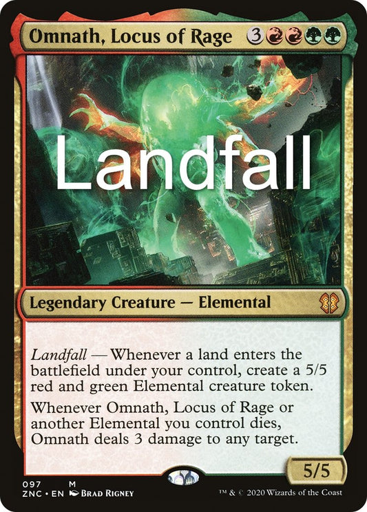 Landfall - Omnath Locus of Rage - Commander Deck - Crusty Games