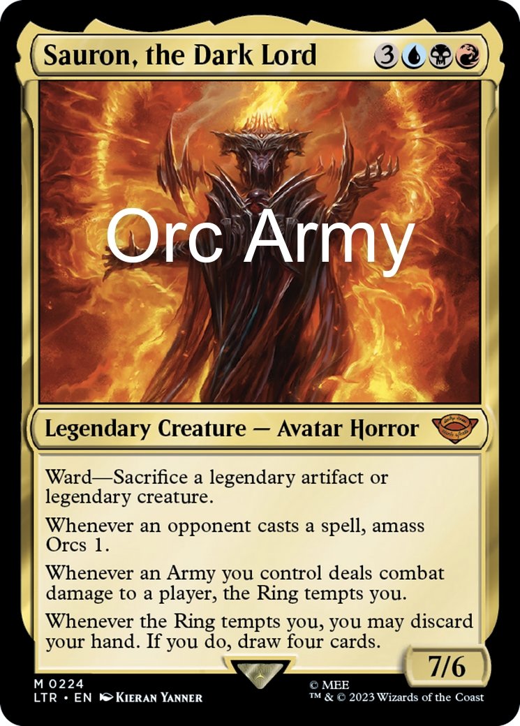 Orc Army - Sauron, the Dark Lord - Commander Deck - Crusty Games