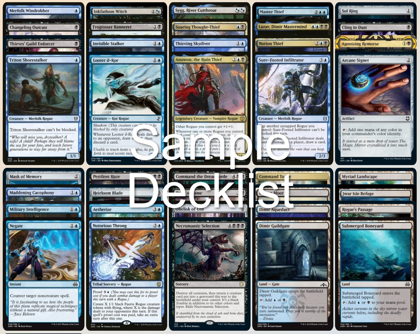 Rogues - Triple Commander - Commander Deck Crusty Games Rogues - Triple Commander - Commander Deck Crusty Games