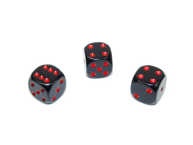 Set of Three Dice - D6 - 12mm - Crusty Games