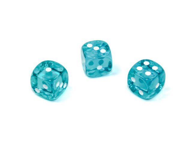 Set of Three Dice - D6 - 12mm - Crusty Games