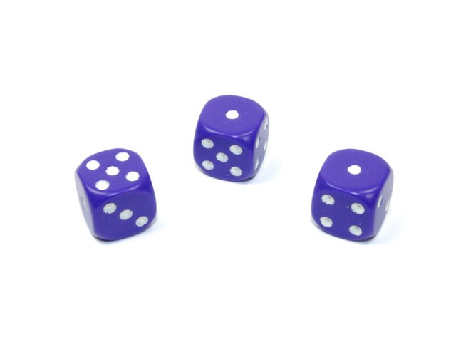 Set of Three Dice - D6 - 12mm - Crusty Games