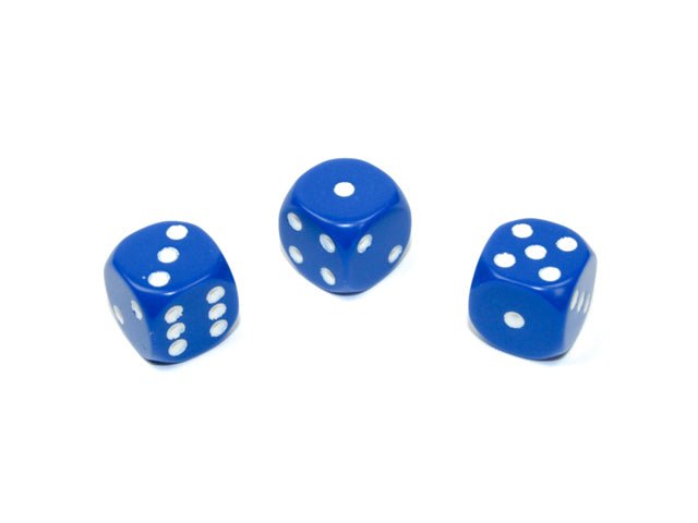 Set of Three Dice - D6 - 12mm - Crusty Games