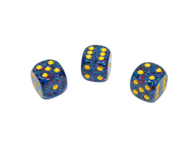 Set of Three Dice - D6 - 12mm - Crusty Games