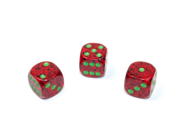 Set of Three Dice - D6 - 12mm - Crusty Games