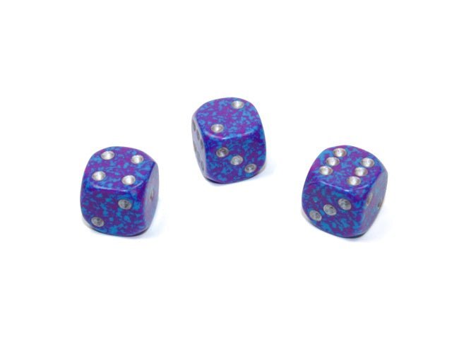 Set of Three Dice - D6 - 12mm - Crusty Games