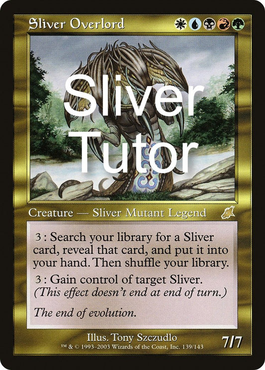 Sliver Tutor - Sliver Overlord - Commander Deck - Classic Art - Crusty Games