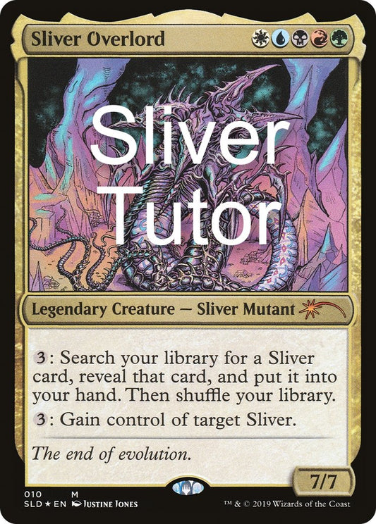 Sliver Tutor - Sliver Overlord - Commander Deck - SLD Secret Lair Drop Art - Crusty Games