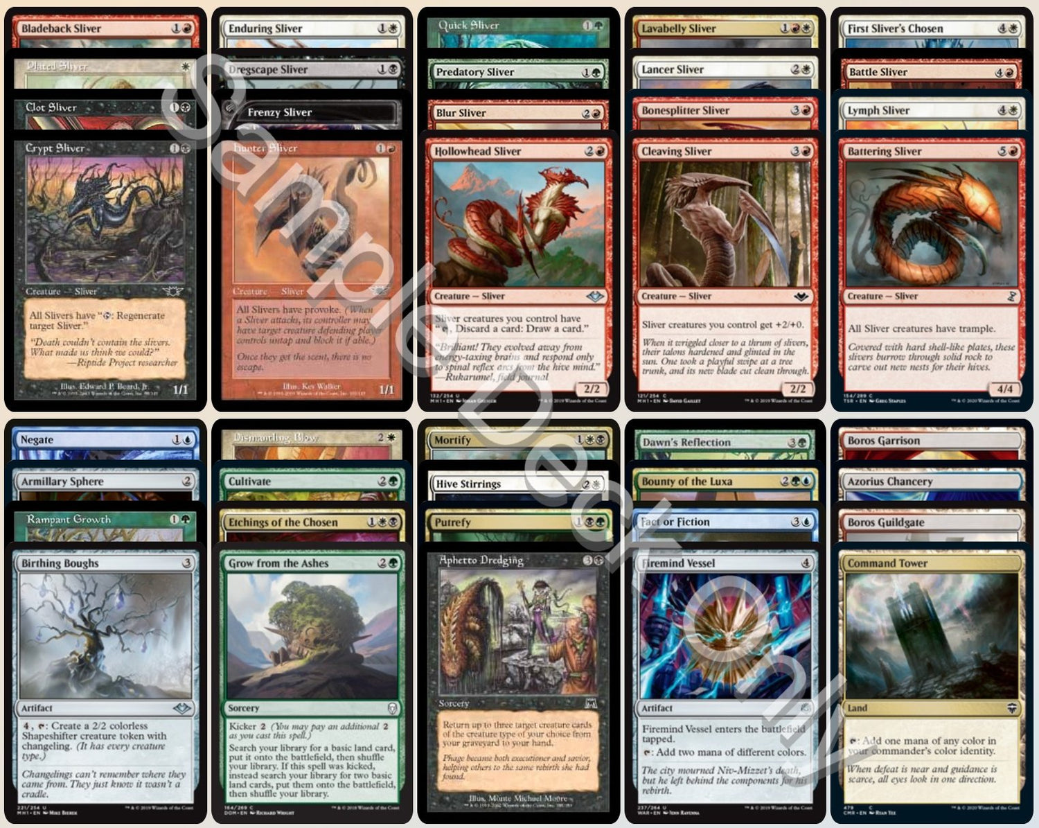 Slivers - The First Sliver - Commander Deck - FOIL ETCHED Slivers - The First Sliver - Commander Deck - FOIL ETCHED