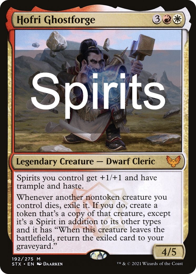 Spirits - Hofri Ghostforge - Commander Deck Spirits - Hofri Ghostforge - Commander Deck