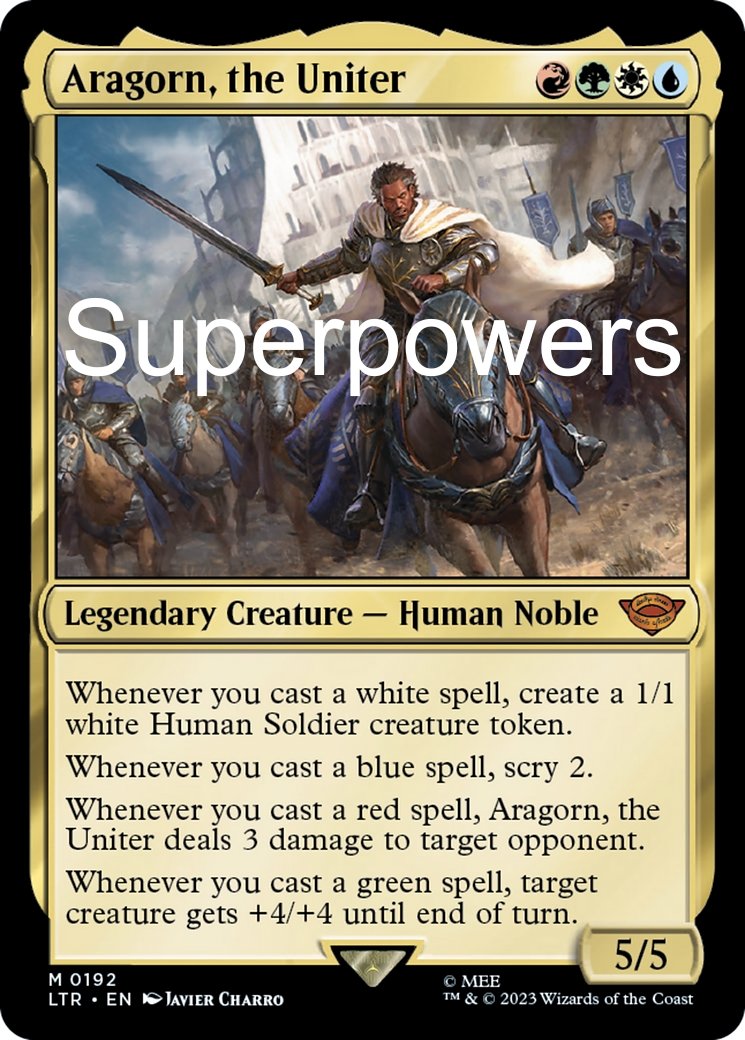 Superpowers - Aragorn, the Uniter - Commander Deck Superpowers - Aragorn, the Uniter - Commander Deck